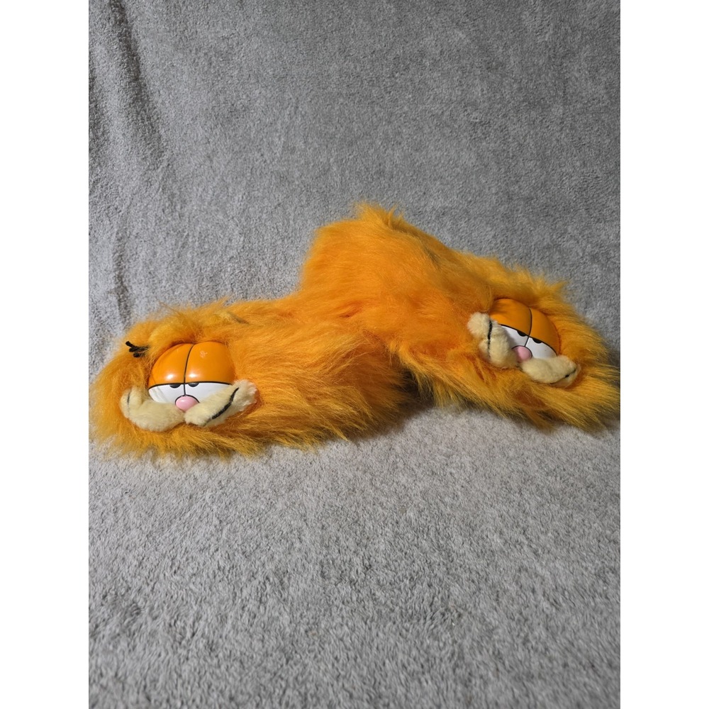 vtg Garfield Plush Slippers Dakin unused Adult sz Large Rare